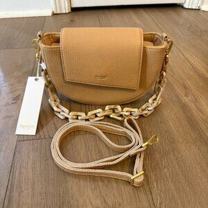 Hammitt Neil Crossbody Toast Tan Leather New